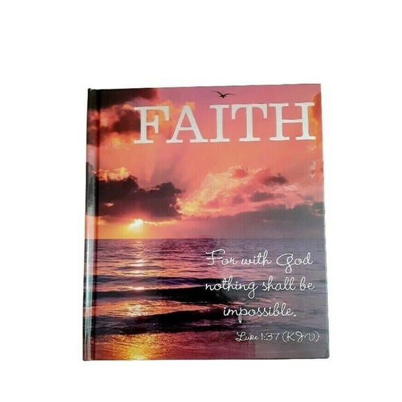 Sunset Prints "FAITH" Gift Book Hardbound with Bible Verse & Inspirational Quote - Picture 1 of 5